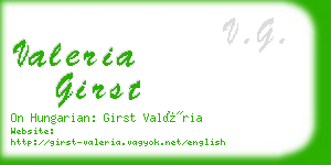 valeria girst business card